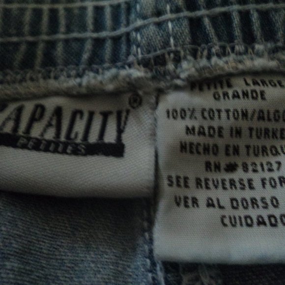 Vintage  Denim Button Front skirt - Picture 2 of 2